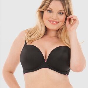 Curvy Kate Smoothie Soul Plunge Bra Black Size 28E